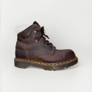 Dr Martens 7735 Brown Steel Toe Work Boots Made in England Men’s 7 Women’s 8